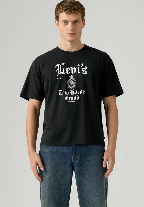 Levi's® GR BOXY TEE GOTHIC 1 TONE HEAT - Print T-shirt - gothic levis  mid t