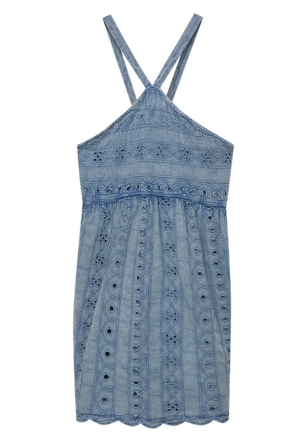PULL&BEAR SHORT SWISS EMBROIDERY