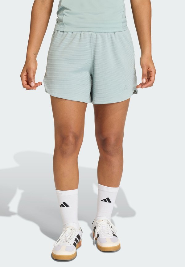 adidas Performance PACER WORKOUT WAFFLE - Sports shorts - sage