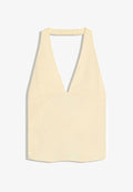 Bershka FRONT ZIP TOP - Blouse - yellow