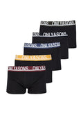 Only & Sons ONSTREY SOLID BOXER 5 PACK