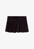 Bershka MINI WITH BOW AT THE WAIST - SKORT - A-line skirt - black