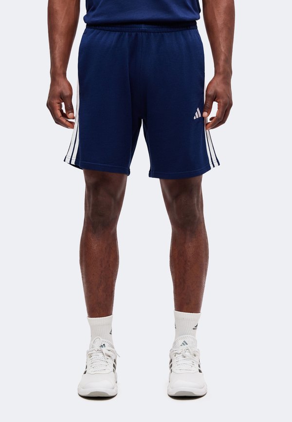 adidas Sportswear ESSENTIALS 3 STRIPES SHORTS - Sports shorts - team navy blue 2/white