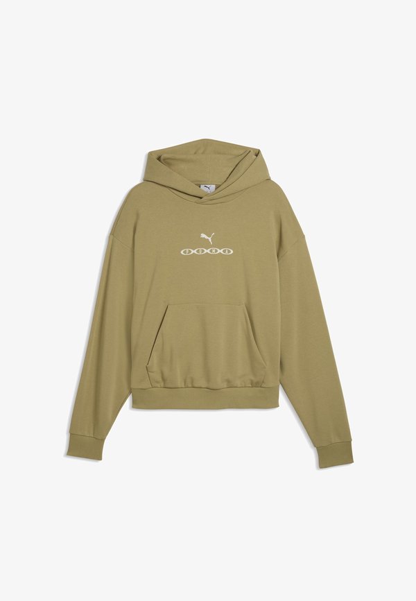 Puma RUN CULTURE COLLECTIVE BOXY HOODIE - Hoodie - chai latte