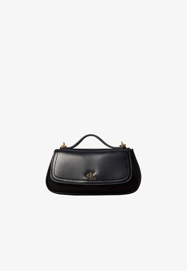 Calvin Klein TOP HANDLE CROSSBODY - Handbag - black