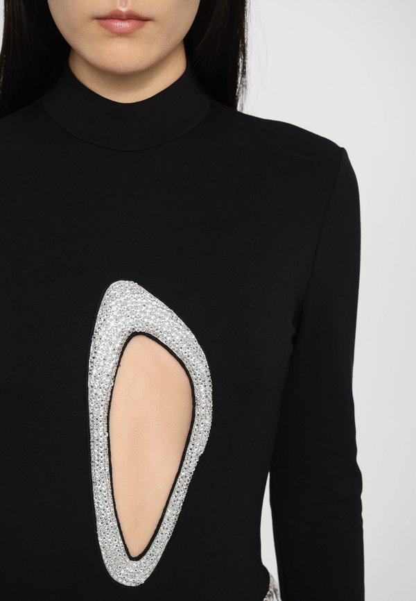 David Koma CRYSTAL CUTOUT BODYSUIT