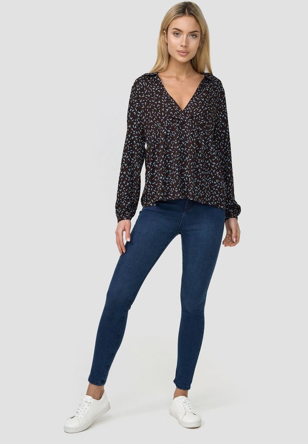 Re.draft PRINTED V-NECK ZIC ZAC