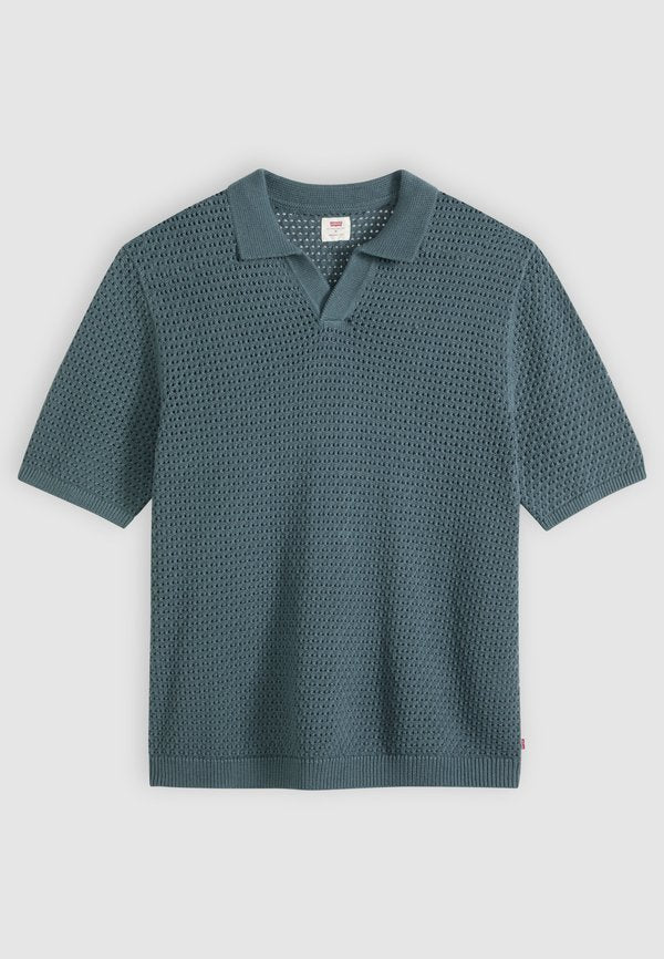 Levi's® DILLON OPEN COLLAR  - Polo shirt - dark slate