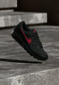 Nike Sportswear AIR MAX 90 SE - Trainers - black/tough red