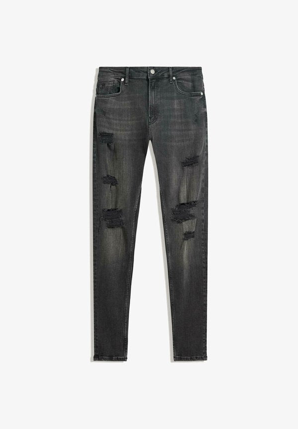 Bershka Slim fit jeans - black