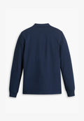 Levi's® LONG SLEEVE SLIM HOUSEMARK POLO - Polo shirt - blue denim