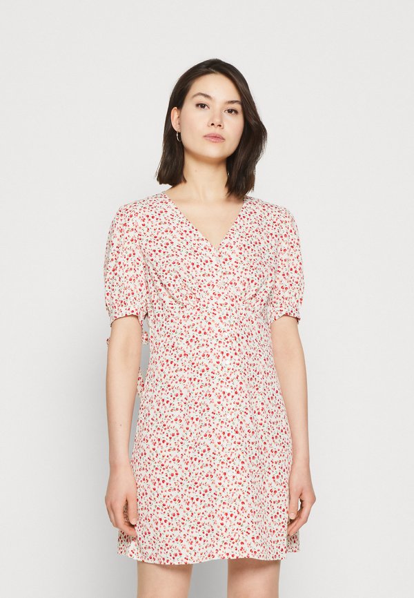 JDY JDYNICOLE TIE SLEEVE SHORT DRESS