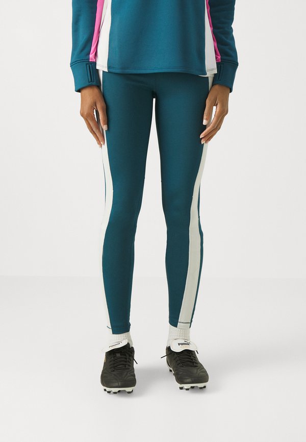 Puma INDIVIDUALBLAZE TIGHTS - Leggings - ocean tropic/electric lime
