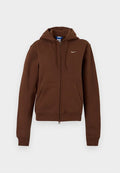 Nike Sportswear STUDIO FLEECE MEDIUM WEIGHT FULL-ZIP HOODIE - Zip-up sweatshirt - cacao wow/sail