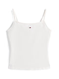 Tommy Jeans FLAG EMBROIDERY SLIM SPAGHETTI STRAP TOP