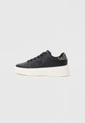 Tommy Hilfiger SNOW LEOPARD HEEL LEATHER PLATFORM TRAINERS