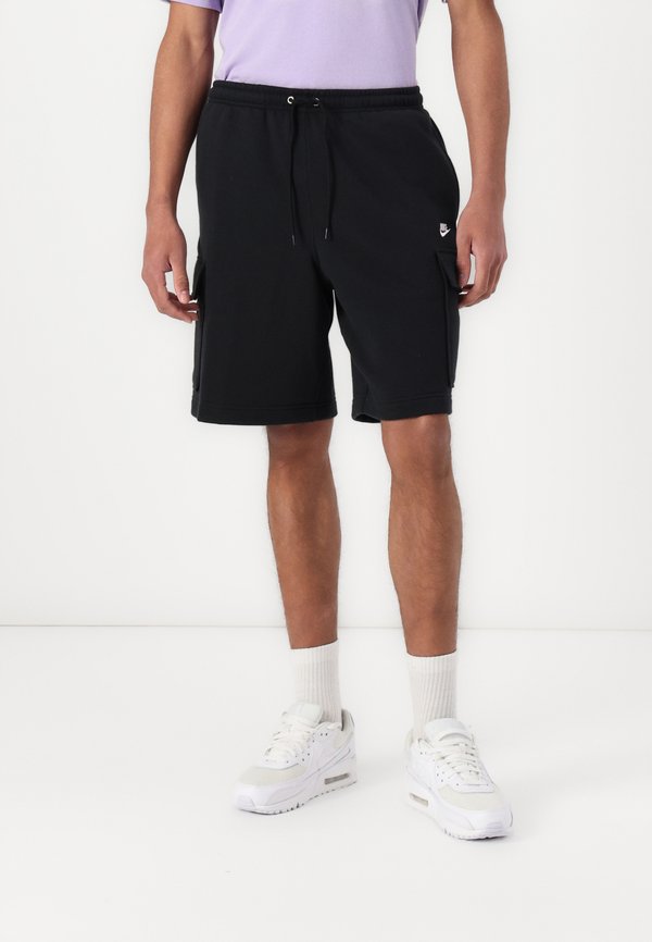 Nike Sportswear CLUB CARGO - Tracksuit bottoms - black black white