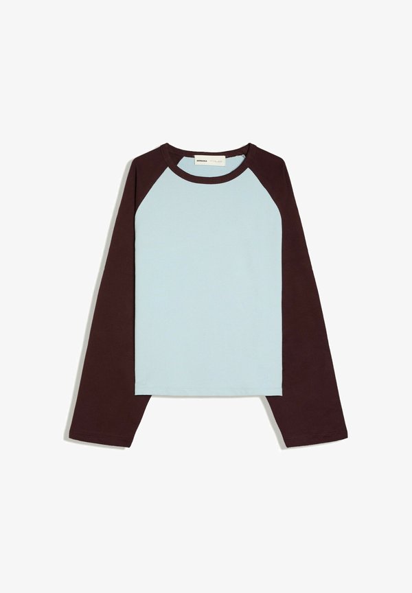 Bershka TSHIRT - Long sleeved top - light blue