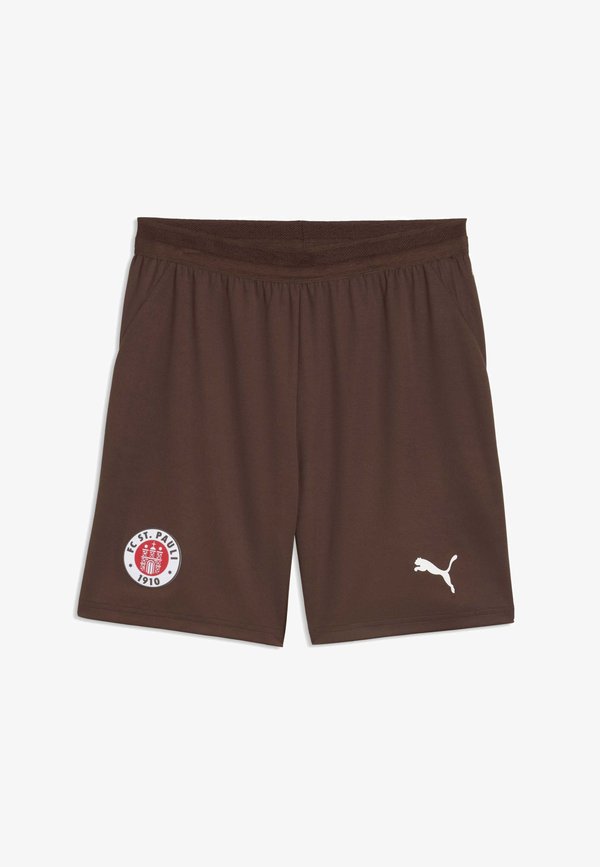 Puma FC ST. PAULI 26/27 SHORTS - Sports shorts - espresso brown- white