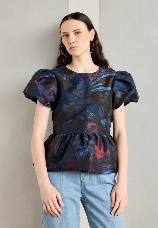Scotch & Soda CAP SLEEVE WITH PEPLUM