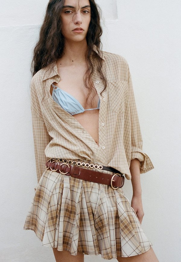 Mango ADULT - Mini skirt - dark brown