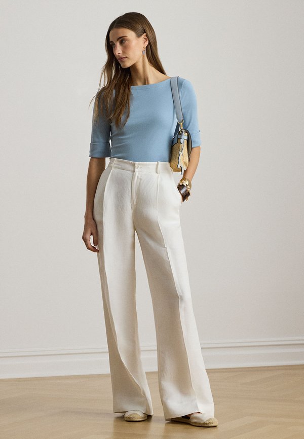 Lauren Ralph Lauren STRETCH COTTON BOATNECK TEE