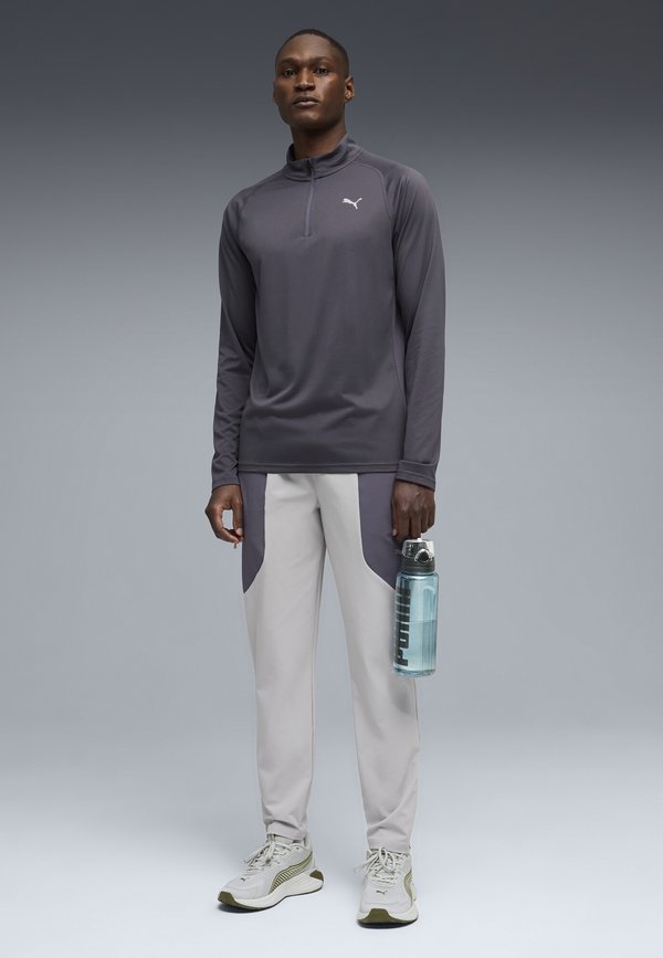 Puma M PWRTRAIN MIX 1/4 ZIP - Long sleeved top - galactic gray