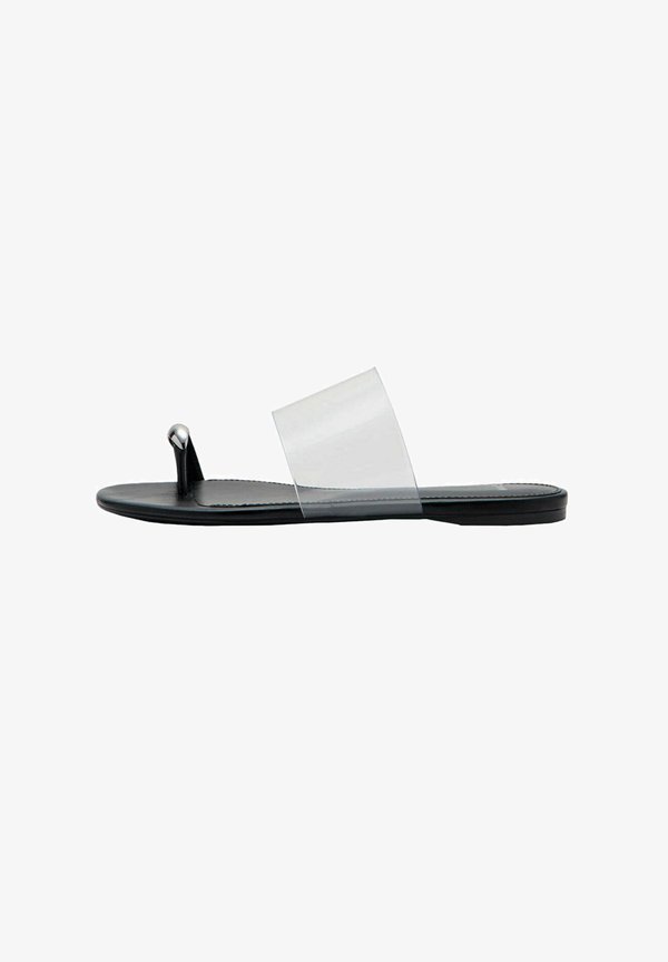 Mango ADULT - T-bar sandals - black white