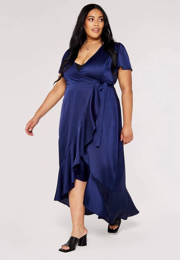 Apricot CURVE RUFFLE WRAP