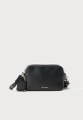 Calvin Klein WEBBING DOUBLE STRAP CAMERA BAG - Cross body bag - black