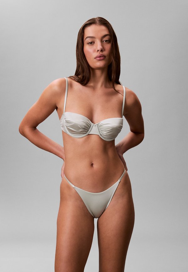 Calvin Klein Swimwear SHINE - Bikini top - sky gray