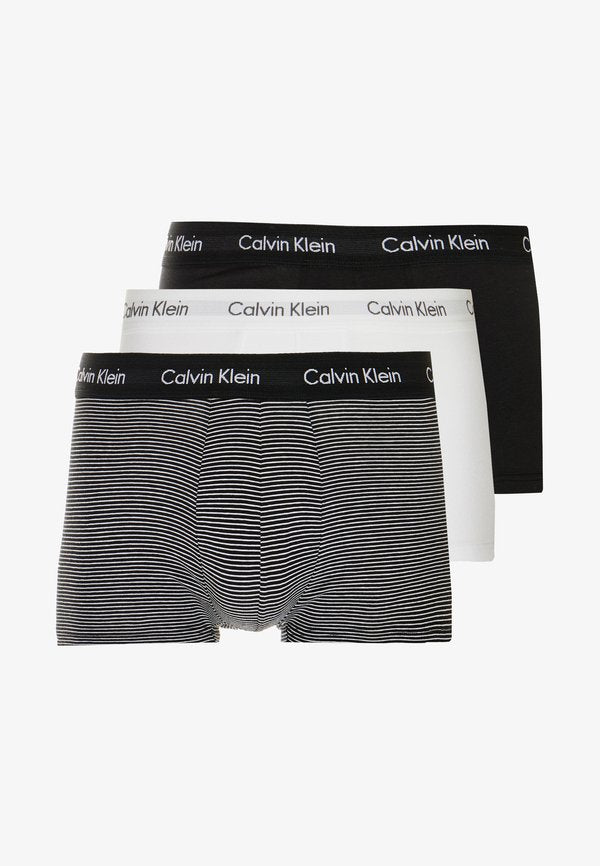 Calvin Klein Underwear 3 PACK  - Trunks - black/white