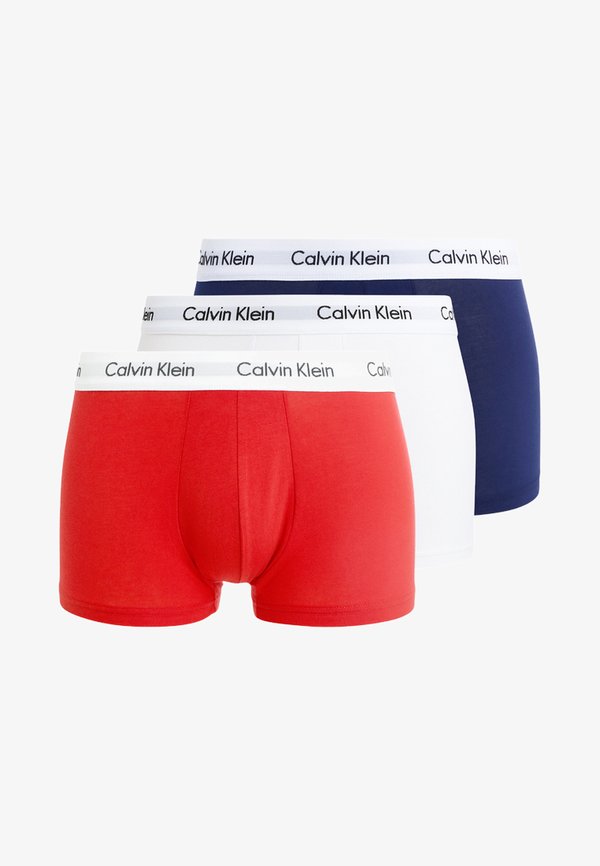 Calvin Klein Underwear 3 PACK  - Trunks - white/red ginger