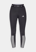 adidas Performance TECHFIT STRIPES 7/8 LEGGINGS - Leggings - black