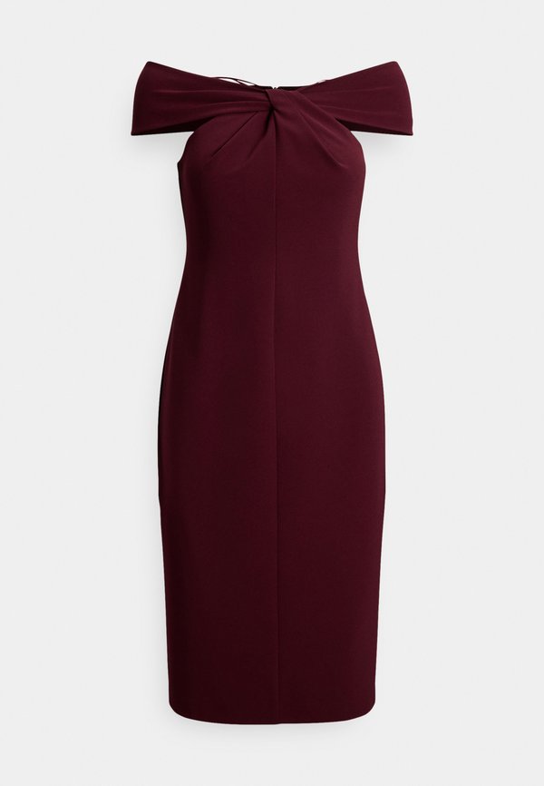 Lauren Ralph Lauren TWIST-FRONT CREPE COCKTAIL DRESS