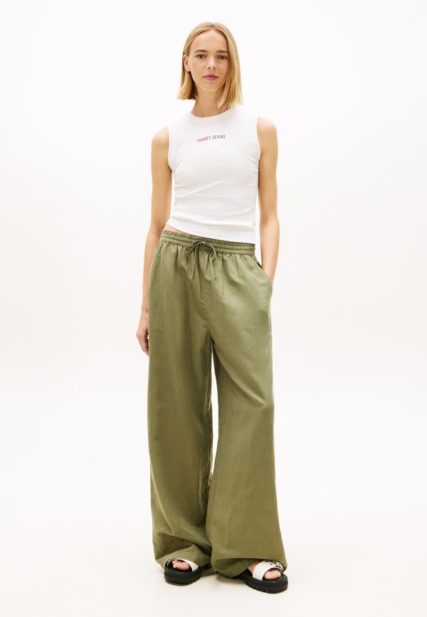 Tommy Jeans LOOSE LINEN BLEND DRAWSTRING TROUSERS