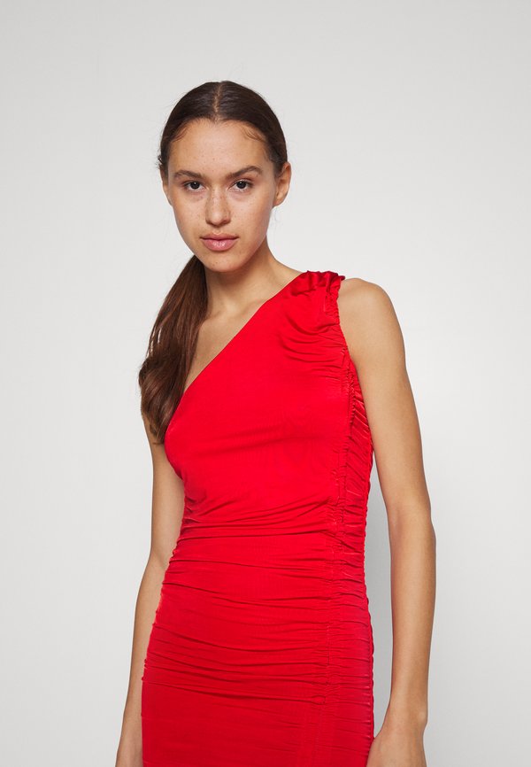 WAL G. CALI ROUCHED MINI DRESS