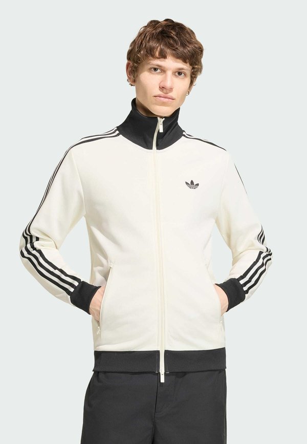 adidas Originals BECKENBAUER TT - Zip-up sweatshirt - cloud white