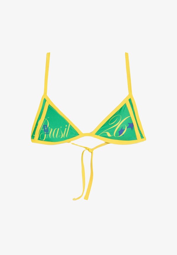 Bershka BIKINI TOP - Bikini top - evergreen