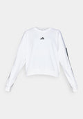 adidas Sportswear ESSENTIALS 3 STRIPES - Sweatshirt - white/black