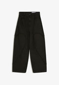 Bershka EMBROIDERED SUPER - Baggy Jeans - black