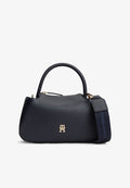 Tommy Hilfiger LOGOTAPE MINI SATCHEL - Handbag - space blue corp