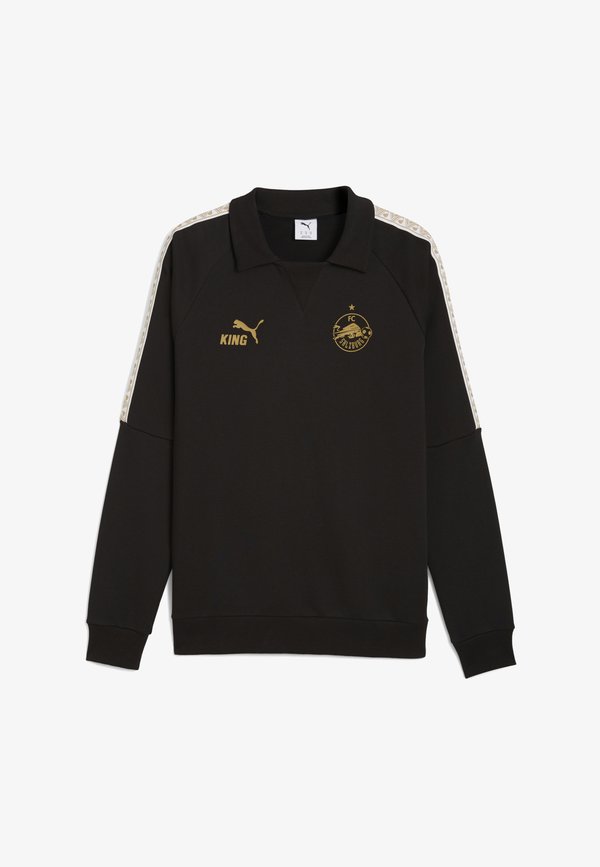 Puma Sweatshirt - black-matte  gold