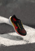 Nike Performance PEGASUS 41 - Road running shoes - black/bright crimson/topaz gold-coloured