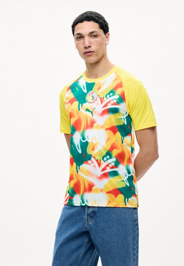 Puma SENEGAL FSF WARM UP - Football jersey - yellow/wild green