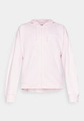 adidas Sportswear ESSENTIALS LINEAR FULL ZIP  HOODIE - Zip-up sweatshirt - clear pink/white