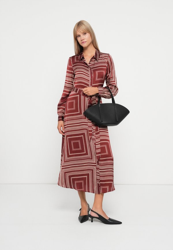 VILA VISOFIE MIDI BELTED DRESS