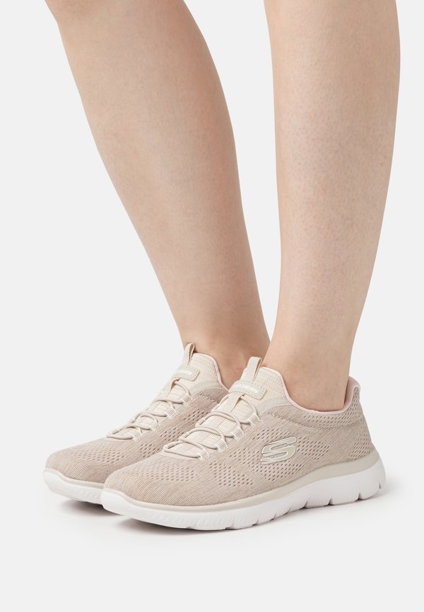 Skechers SUMMITS - Slip-ons - taupe/light pink