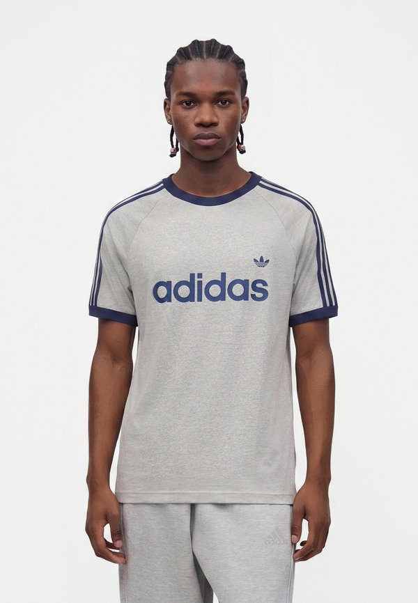 adidas Originals RINGER - Print T-shirt - medium grey heather