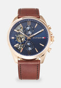 Tommy Hilfiger BAKER - Watch - brown/rose gold-coloured